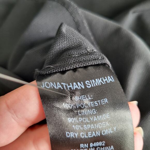 Jonathan Simkhai Sabrina Taylor Swift lace up Black Mini dress Sz 6 Cocktail - Picture 6 of 16